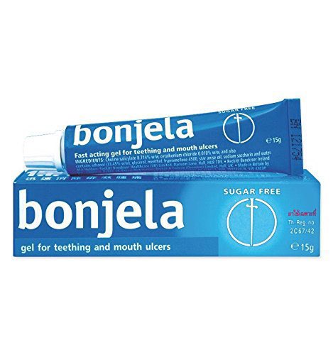 - جل للتقرحات للكبار مثل bonjela gel
- جل للتقرحات للأطفال مثل Glycerin of borax