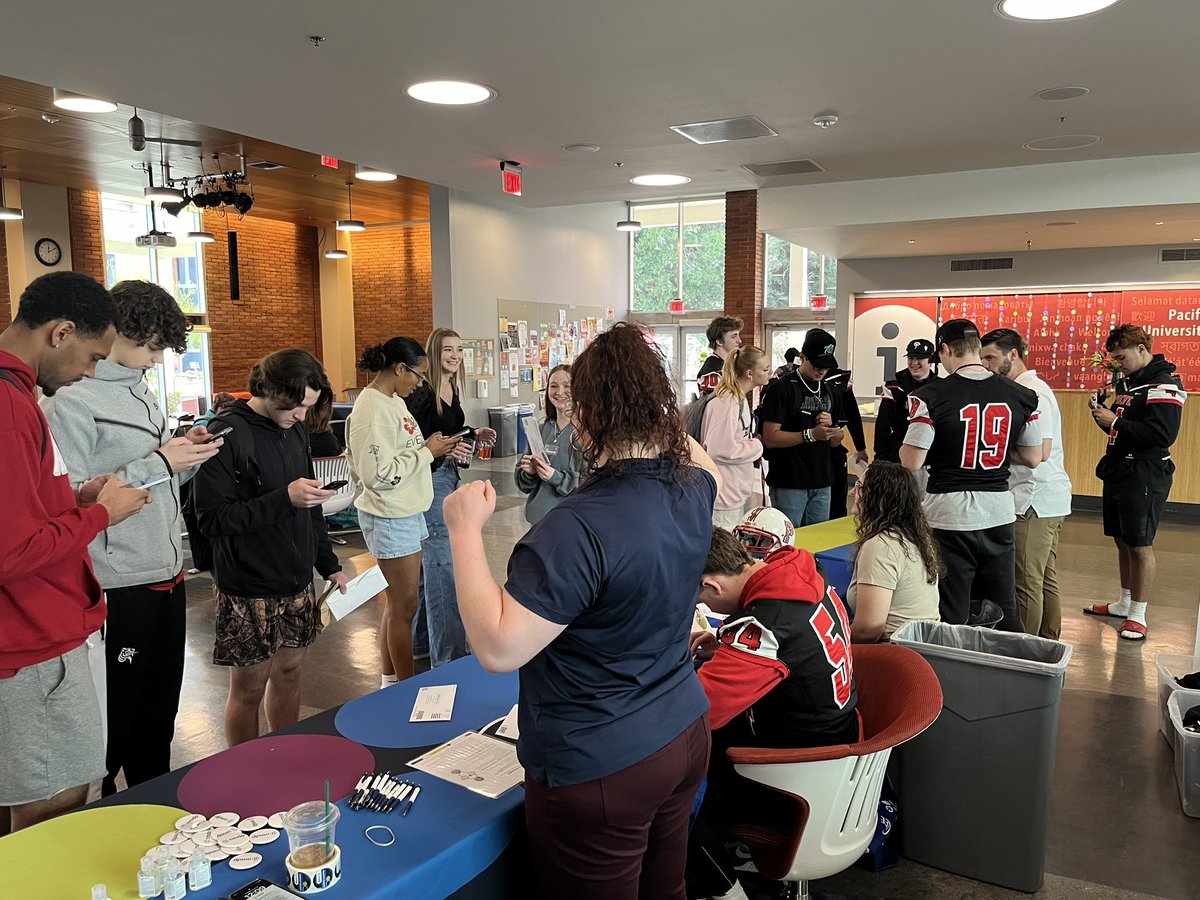 NOW is the time to come by the @pacificu university center to potentially SAVE A LIFE by joining the @nmdp_org registry to help those suffering from various forms of blood cancer or blood disease Talk about IMPACT!