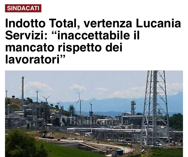 Frances99687883's tweet photo. Con una delibera della Giunta #Bardi,#Total si garantisce la proroga delle concessioni petrolifere fino al 2028.E intanto,40 lavoratori dell’indotto sono da ottobre nell’incertezza,attendendo risposte sulla loro ricollocazione e rispetto degli impegni presi.#TempaRossa https://t.co/PRwkJx865t