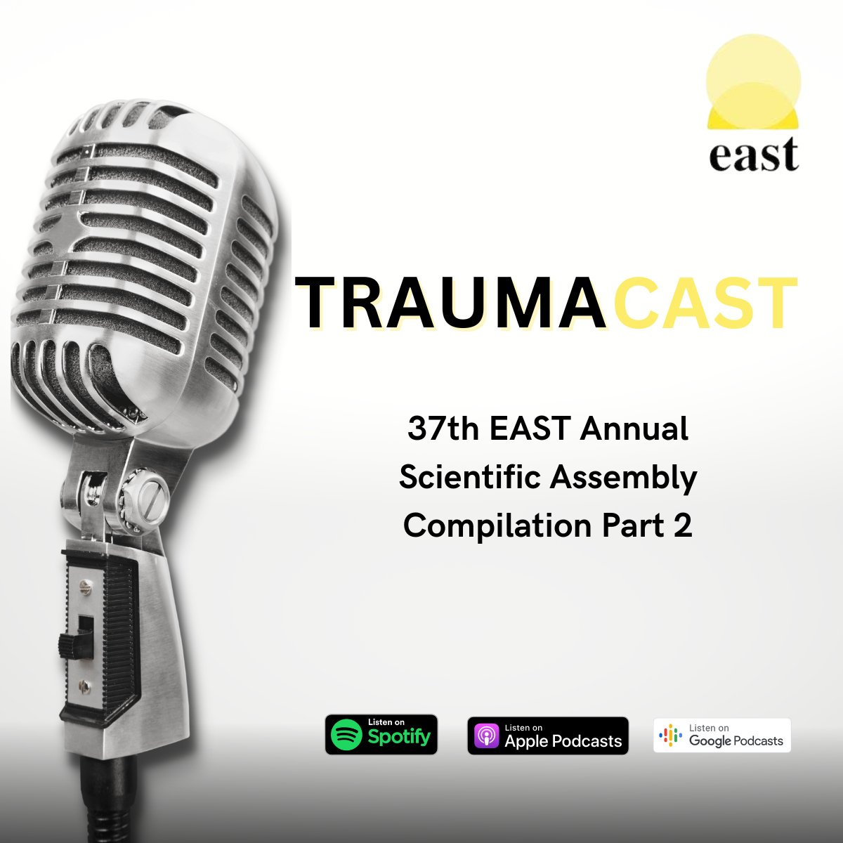 Drs. @lizdauer, @taticpcardenas , @SamTarras, @traucritsurgeon , & @MelissaWarta interview speakers from the 37th EAST Annual Scientific Assembly #EAST2024! bit.ly/4ayghnS

#surgtwitter #medtwitter #EASTtrauma #traumasurgery #soMe4trauma