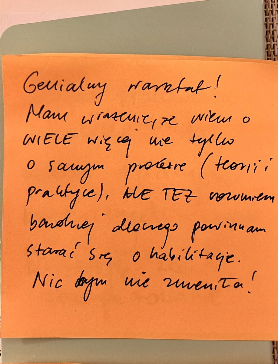 karolinakrasusk's tweet photo. Taki feedback po warsztacie habilitacyjnym to rozumiem! Dzięki wielkie @MariaBTheiss @KowalewskaLucja za super współprowadzenie i kształtowanie tego pomysłu! Ja też się dużo od Was dowiedziałam! https://t.co/ZjfIeV8BQg