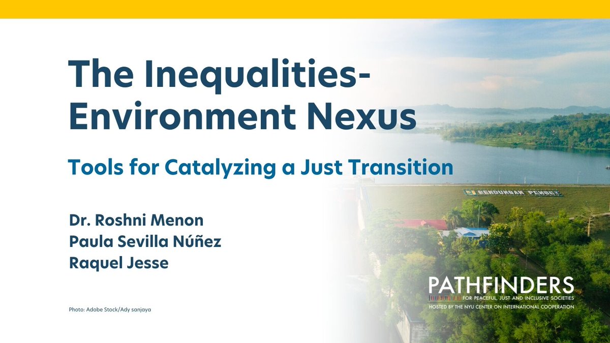 🎴 How can policymakers prepare their communities for a #JustTransition? In this handbook, @roshnimen, @pausevillanunez, @raquel_jesse outline: ⚖️ How to ensure a just transition ➡️ green economy 📝 Frameworks to catalyze a just transition Download 🟢 sdg16.plus/resources/the-…