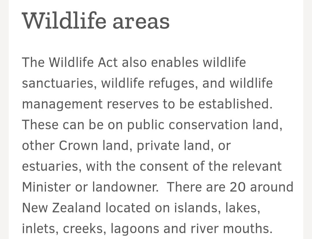 The Fast-track Approvals Bill gives "authority to do anything otherwise prohibited under the Wildlife Act".👇

doc.govt.nz/about-us/our-r….