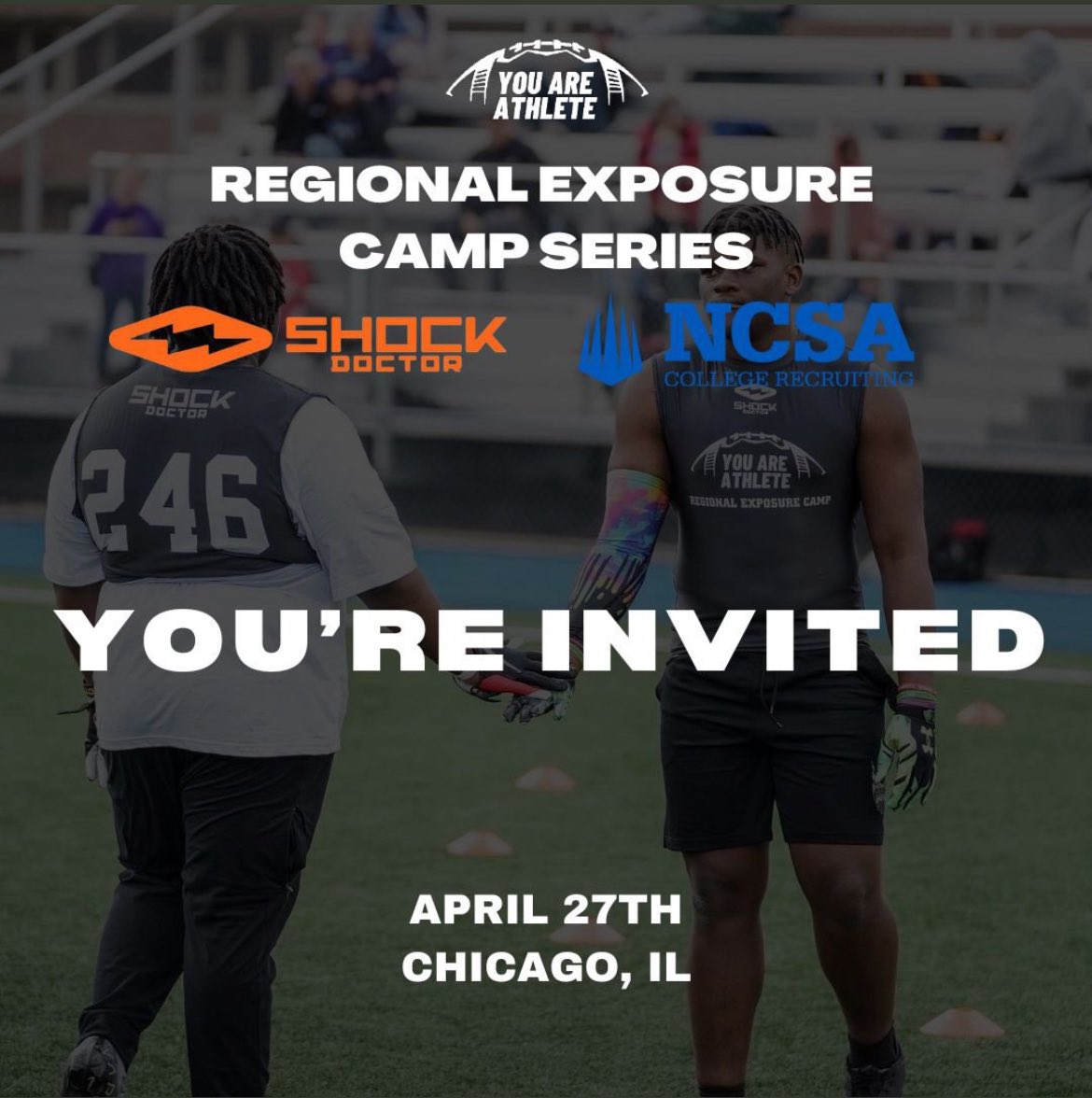 Thank you for the camp invite. @ShockDoctor @youareathlete @SinqueTurner @PrepRedzone @_SimeonFootball @EDGYTIM