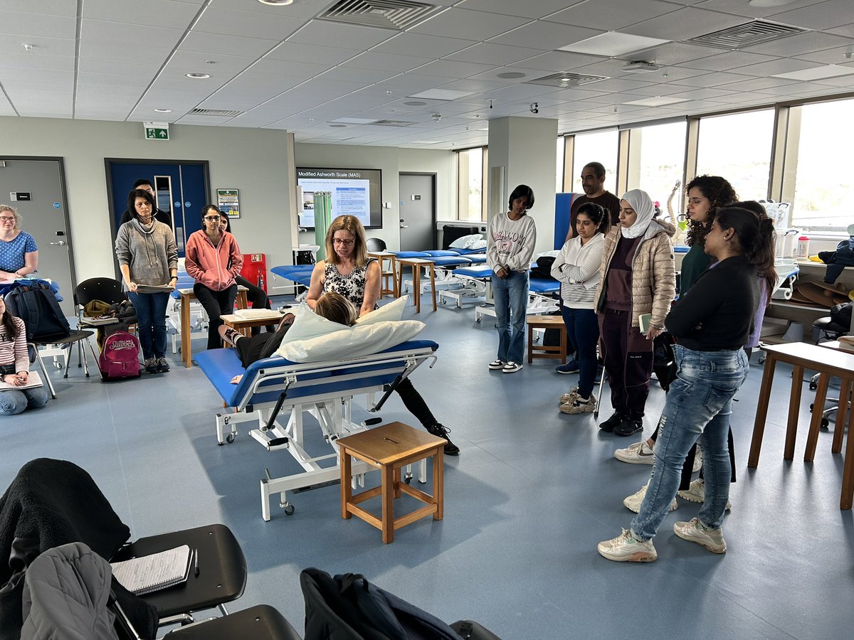 Brilliant to be teaching ADV778 Clinical management of Hypertonia in our #physio practical space in #intercityplace this year with our fab postgrad MSc Physio and OT students #advancedpractice <a href="/PlymUniHealth/">Faculty of Health</a> <a href="/PlymUni/">University of Plymouth</a>