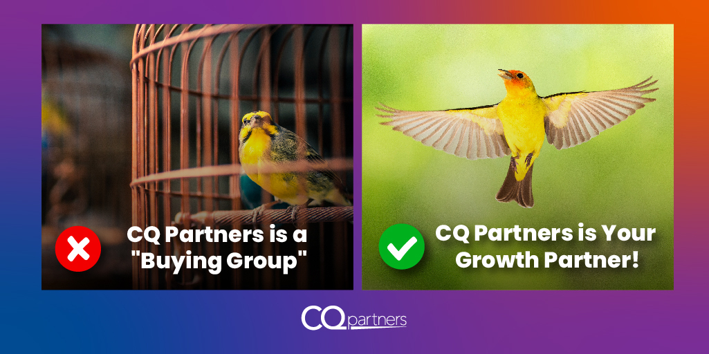 We won't be caged by traditional industry labels. We're not a buying group. We are your #GrowthPartner! bit.ly/3S3tJZ7

#CQBreaksOut #audpeeps #audiology #hearinghealthcare #ENT