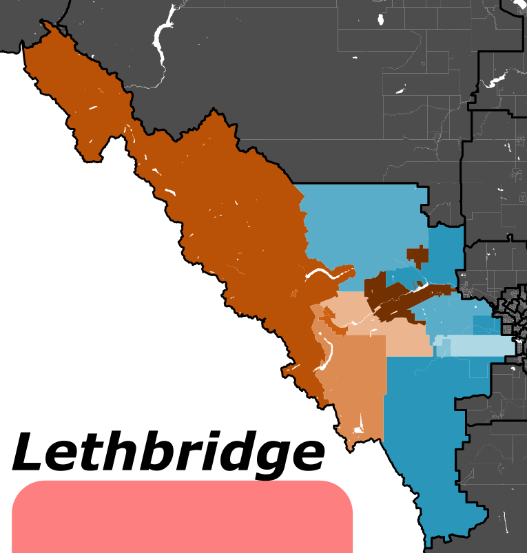 Banff-Kananaskis, AB by polling area.

as one of the closest provincial ridings, this was won by NDP candidate Sarah Elmeligi by only a 1.3% margin