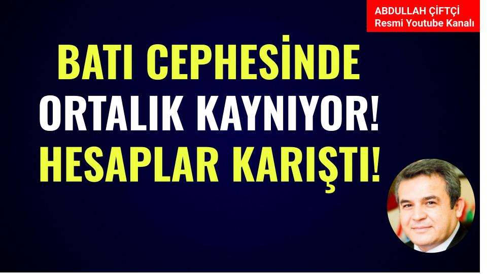 Arkadaşlar Batı cephesinde ortalık kaynıyor! Hesaplar Karıştı! Detaylar Youtube kanalımda video sohbetinde youtube.com/watch?v=FQj9dB…