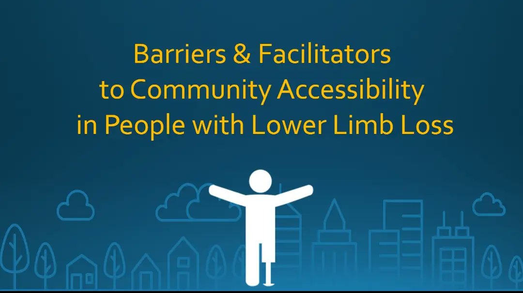 We are proud to have partnered with Dr. Susan Hunter, PT, PhD, and her team at the University of Western Ontario, on their research project regarding 'Barriers & Facilitators to Community Accessibility in People with Lower Limb Loss'. Watch the video at: vimeo.com/user8332377/re…
