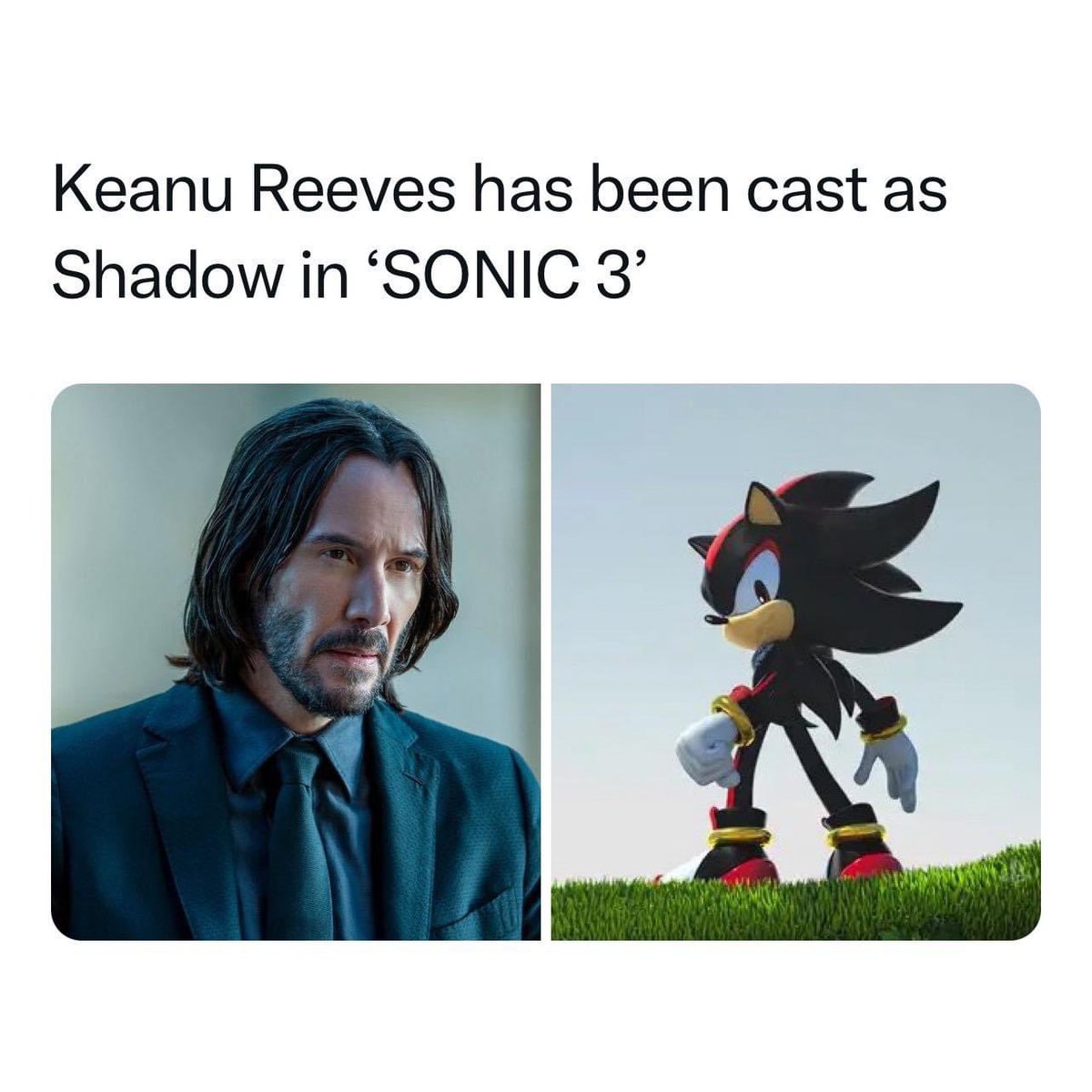 Perfection! 😎👌

How does everyone feel about this? 🤔

.

#Sonic3 #ShadowTheHedgehog #sega #KeanuReeves