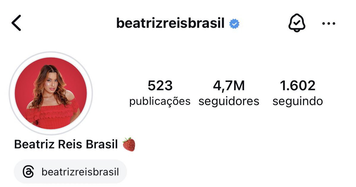 A MULHER DISPAROU! 🍓

Beatriz Reis atingiu a marca de 4,7M de seguidores em seu instagram.

 #TeamBeatrizReis #BBB24 #BeatrizReis #BeatrizReisBrasil #RedeBBB24