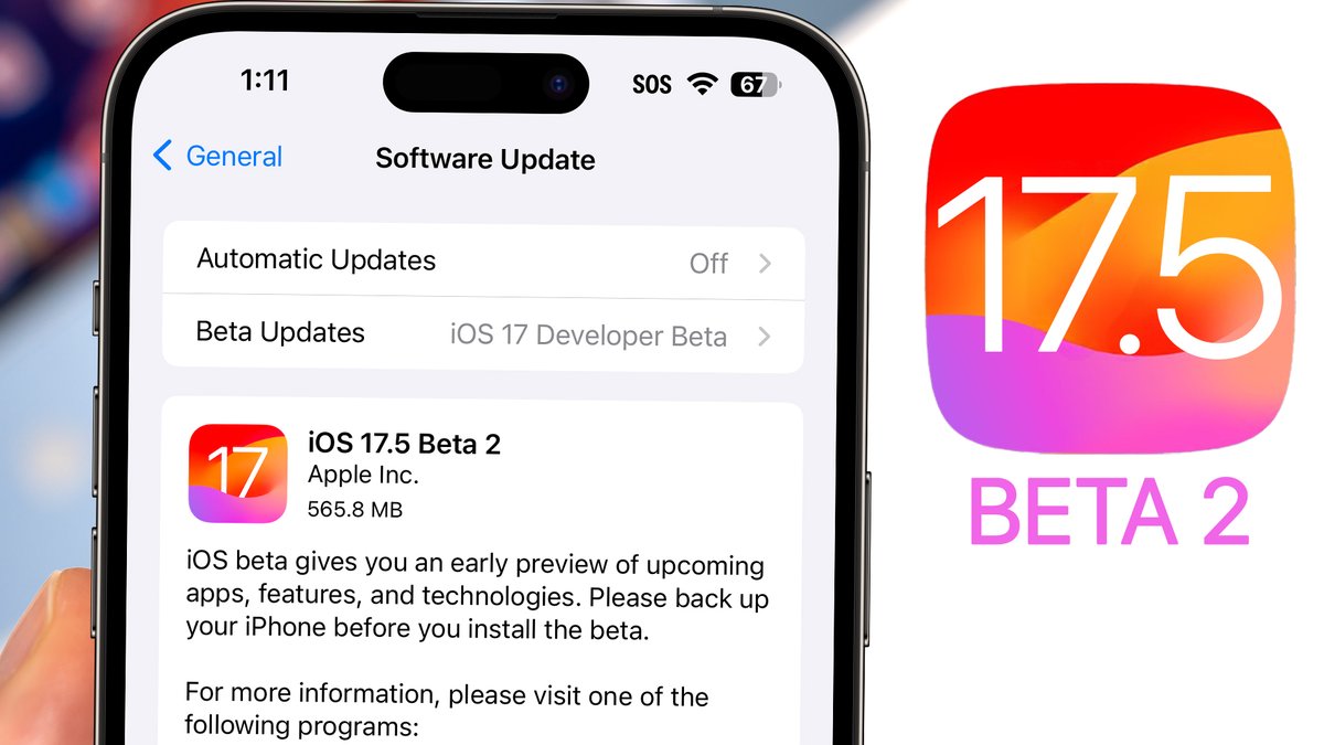 iOS 17.5 Beta 2 is out with a few new changes & some potential performance/battery life gains.. Here's what's new: youtu.be/dNO4xfA2iRs
