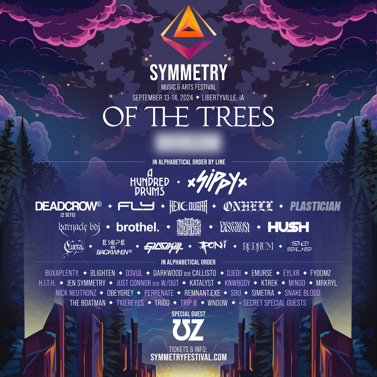 stoked to announce that i'll be playing @SymFestival this September! truly honored to be performing alongside so many incredible wave & experimental bass music artists. if you're tired of festivals booking the same rotation of artists over and over again... this one is for you