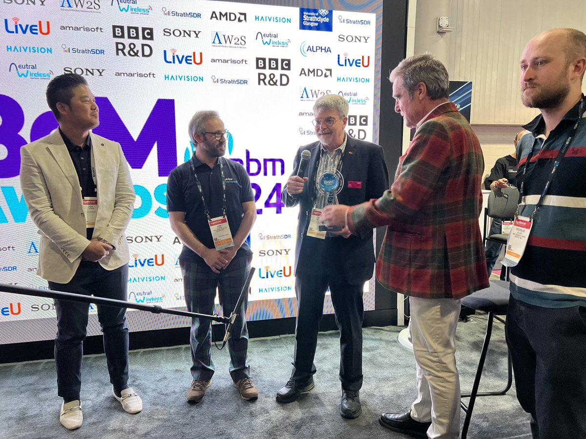 Take a bow <a href="/BBC/">BBC</a> and <a href="/NeutralWireless/">Neutral Wireless</a>! They are your Project BaM Award winner for the world’s largest pop-up private 5G standalone network deployed to connect news contributions at the Coronation of HM King Charles III. 
#NABShow #broadcast #IABM