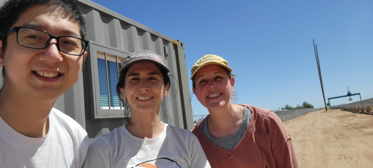 Cool to visit Maricopa 'MAC' for the first time, always fun to work with long time friend Juliana Gil-Loaiza in the field. Such a cool project that @ZhaoxinZHANG2 will work on for his postdoc in the #MeredithLab. Fun day moving the @AerodyneRes Vocus
