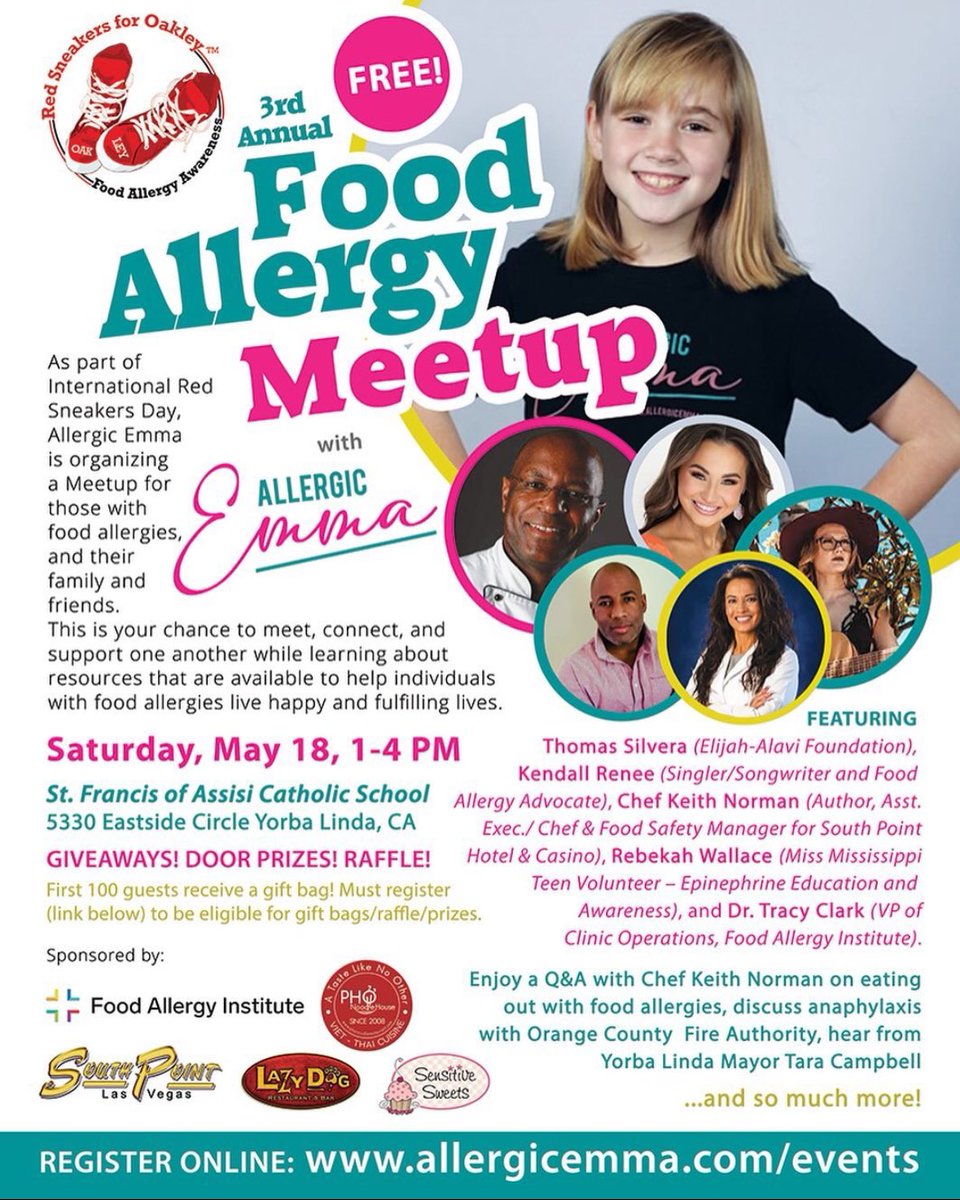 Let’s make a difference together on May 18th! Visit allergicemma.com to register.