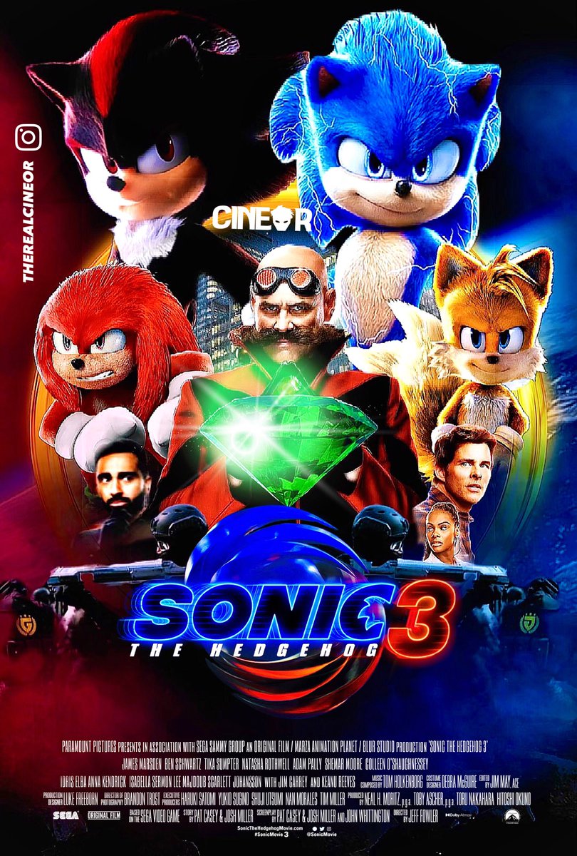 My #sonicmovie3 fan-made poster I have created has now been released 🤩😍💙🔥🙌😉

Poster design: @therealcineor 👀

#sonic3 #SonicTheHedgehog3 #SonicTheHedeghog #SonicNews #posterdesign #ShadowTheHedeghog #knuckles #eggman #TailsTheFox #sonicadventure2 #Paramount