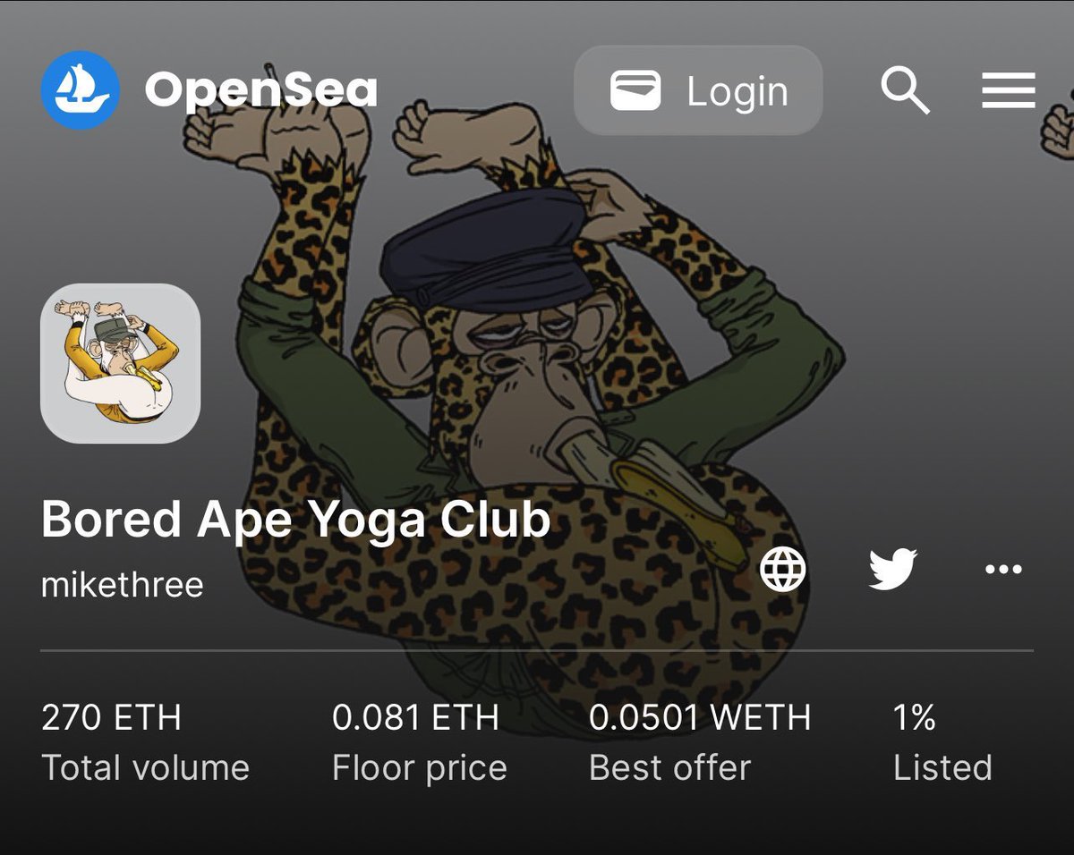 Imagine if bored ape yoga club ignites the Nft bullrun