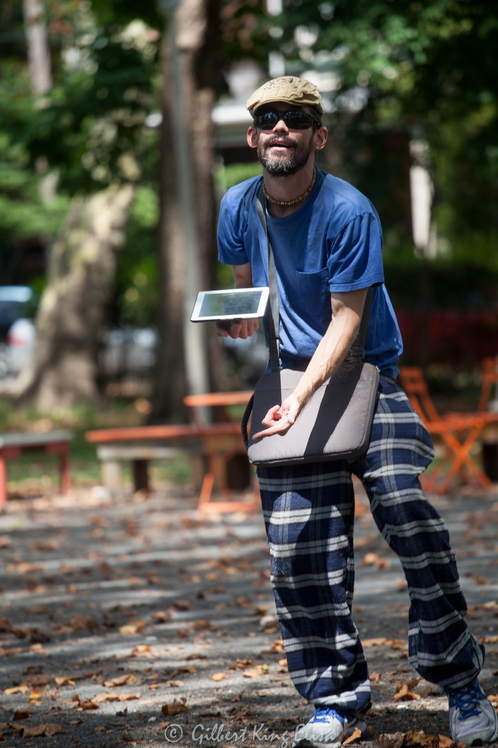 'The Man With The Ipad'/ Clark Park Philly ~Philadelphia, PA #philly #people #peoplewatching #colorphotos #dance #streetphotography #art #photography #urbanphotography #photooftheday #colourphoto #peoplephotography #streetphotographer #clarkpark #philadelphia…