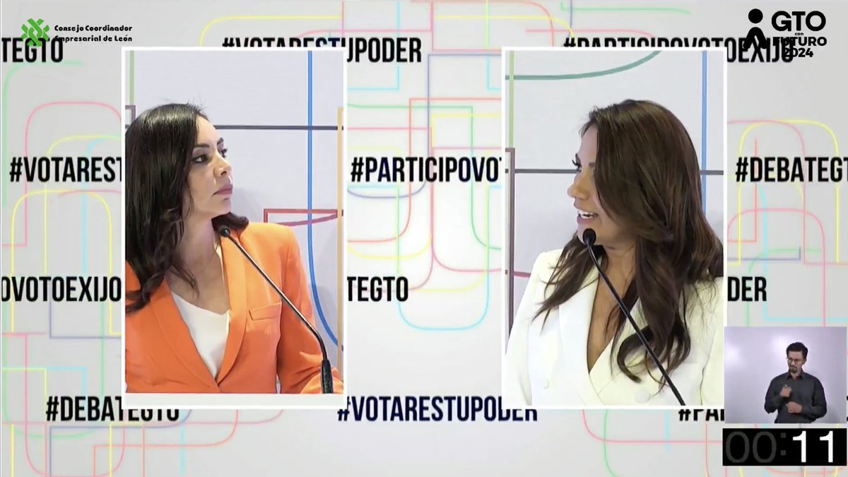 #DebateGTO #HayTiro Cuestiona <a href="/LibiaDennise/">Libia Dennise</a> a <a href="/yulmarocha/">Yulma 🧡✨</a> sobre su propuesta de la despenalización de drogas; le respondió que el modelo prohibisionista ha impulsado la violencia.