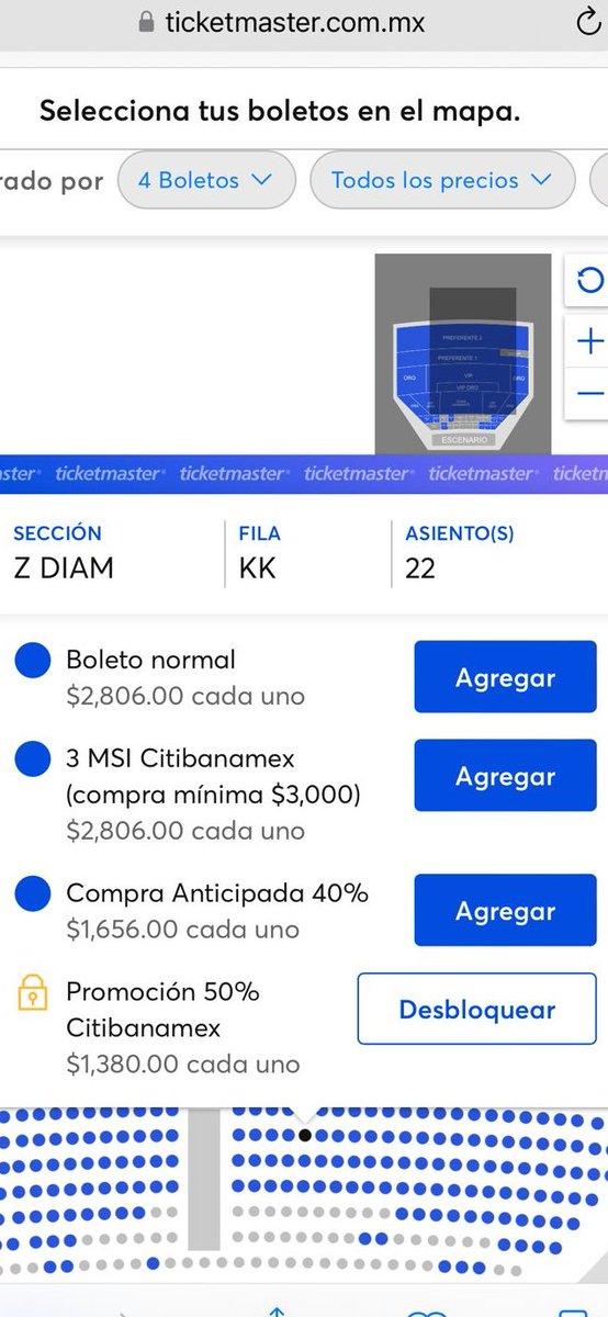 ClanFUAA's tweet photo. @Citibanamex según su número de atención a clientes el descuento de 50% es problema de @Ticketmaster_Me @ServicioTM y según ticket master es problema de banamex. Quién miente? https://t.co/19NwdzigLD