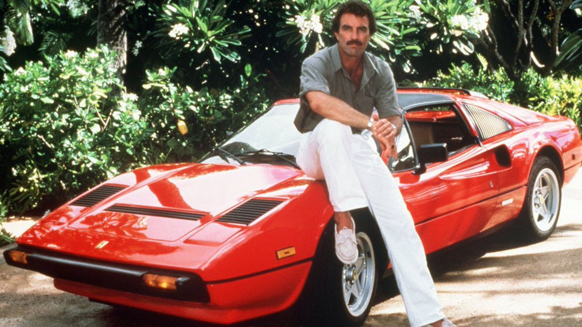 What’s the coolest TV car in your opinion? Thomas Magnum’s Ferrari 308 GTS