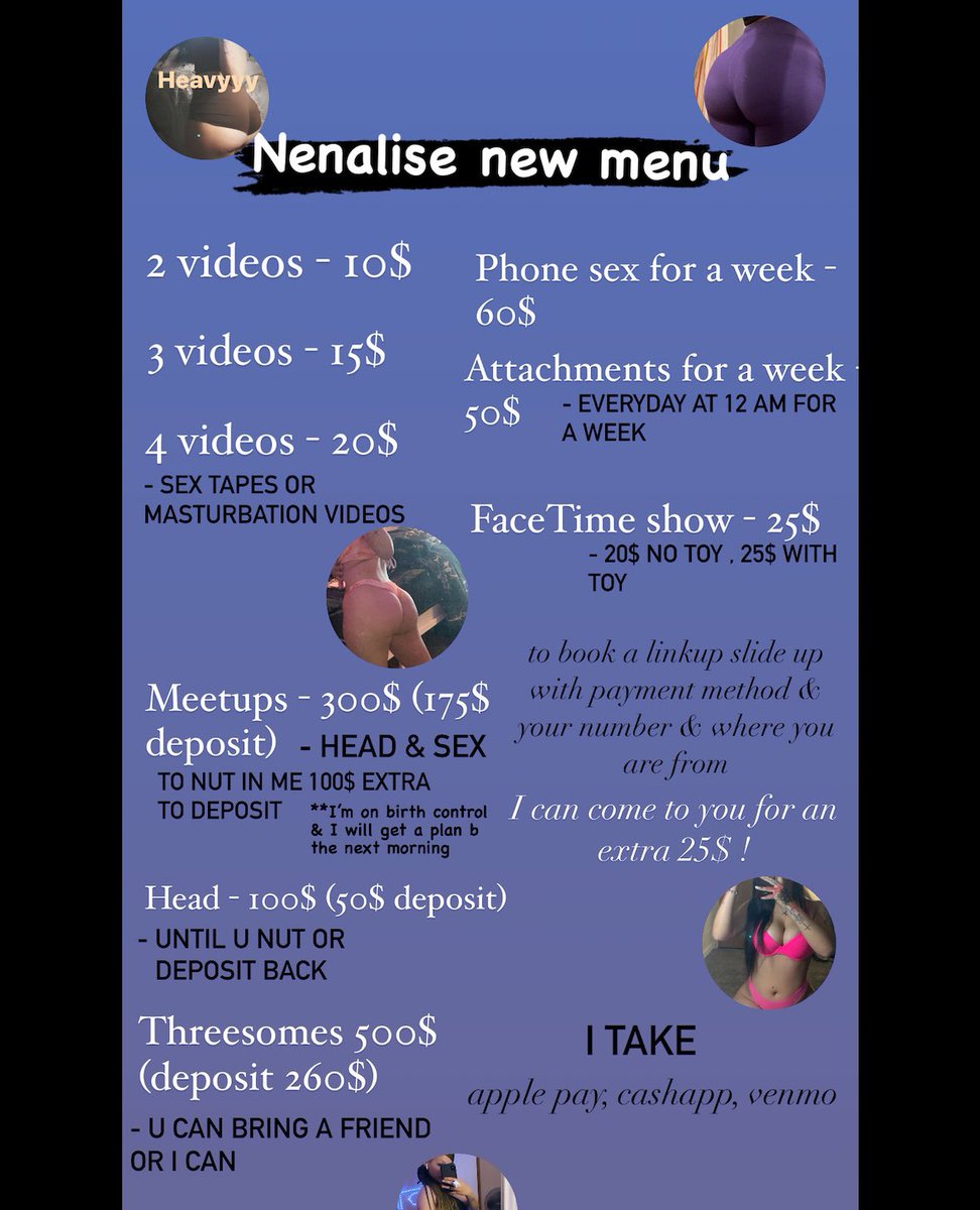 nenalisee's tweet photo. I have a new birthday sex tape for 40$ (20 min video) . #sellingcontent https://t.co/MfGSi0pYH1