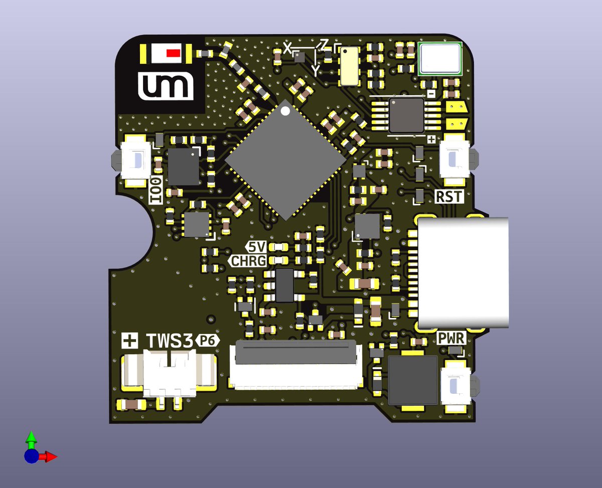 unexpectedmaker's tweet photo. I've been slowly working away at the next revision of TinyWATCH - and I think I'm ready for a final proto run, before I go into production.
Added haptics and made some significant layout changes to make more space for the battery.
#esp32s3 #maker #electronics #watch #hackable https://t.co/4lMRMc9B1q