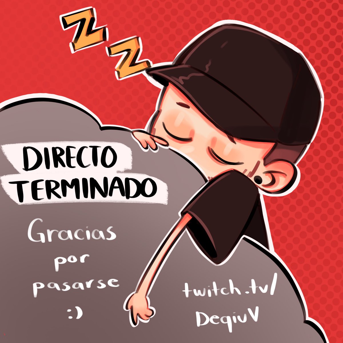 ⚫️ | DeqiuV ya finalizó stream! ¡Esperamos que hayan disfrutado el directo nocturno de roleplay y valorant, descansen! 🤎