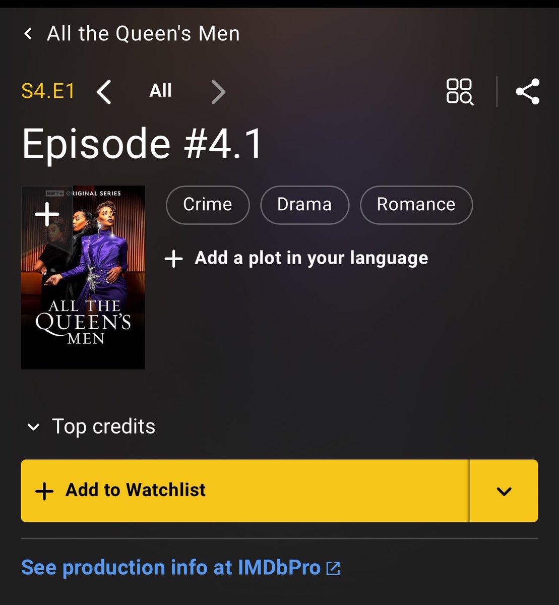 IMDB and Rotten tomatoes always pull through 😮‍💨🫱🏼‍🫲🏽 #AllTheQueensMen #atqm