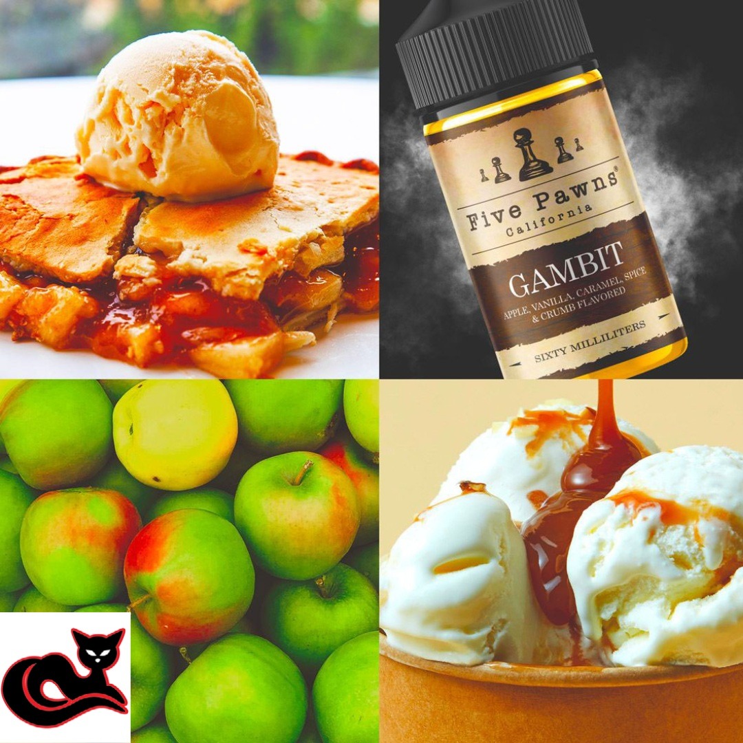 Gambit - featuring hints of caramel, flaky crust and French vanilla ice cream topped with unsweetened whipped cream #vapecatz #delandvapeshop #floridavapes #ecigsourcedeland #deland #vapingsaveslives #flavorsaveslives #vaping #vapeshop #fivepawns 
@fivepawns