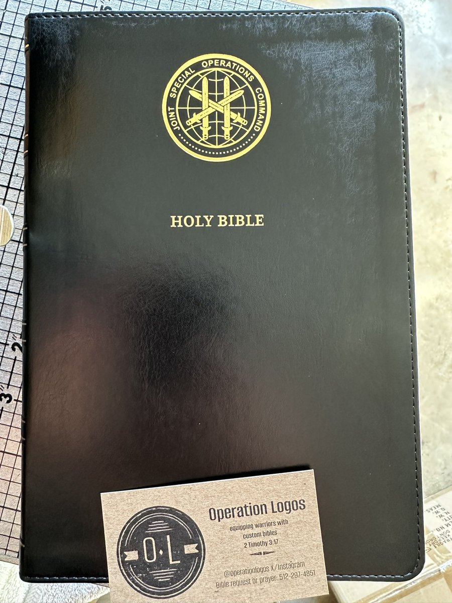 OperationLogos's tweet image. Joint special operations command, Bibles going out.
#jsoc