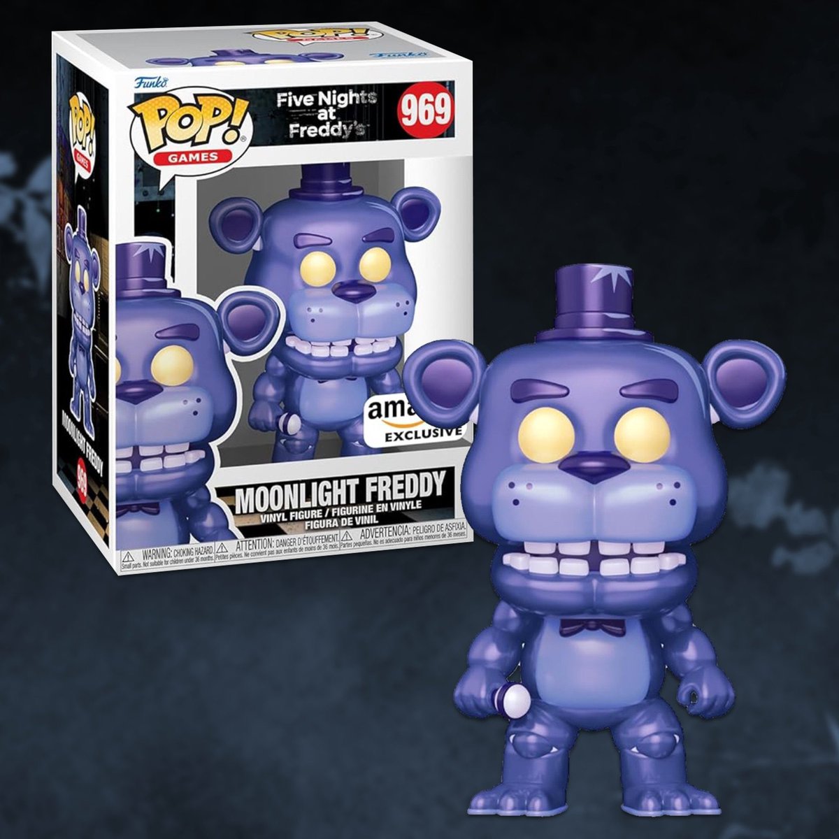 The Amazon Exclusive Moonlight Freddy Fazbear Funko Pop is now properly available for preorder at the link below! amzn.to/4408LzC #Funko #FunkoPop #FiveNightsAtFreddys #FNAF