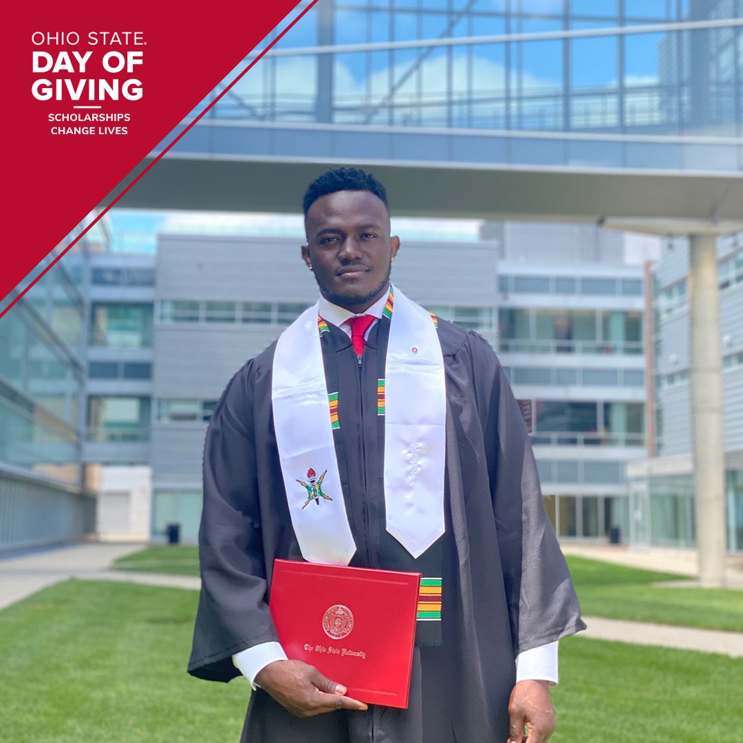 'You never really know what else that student you are supporting is going through. You can be the reason they are able to graduate.' -Emmanuel ’21 On Day of Giving & help support scholarships so every student can be a #BuckeyeForLife #BuckeyesGive➡️ give.osu.edu/DoG24