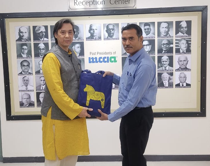 We hosted the @SwedenCGMumbai at @MCCIA_Pune and updated him about the various activities of #MCCIA We discussed business opportunities across both countries and specially the opportunities with the city of Pune I updated on the cybersecurity initiative and the #RAMP program