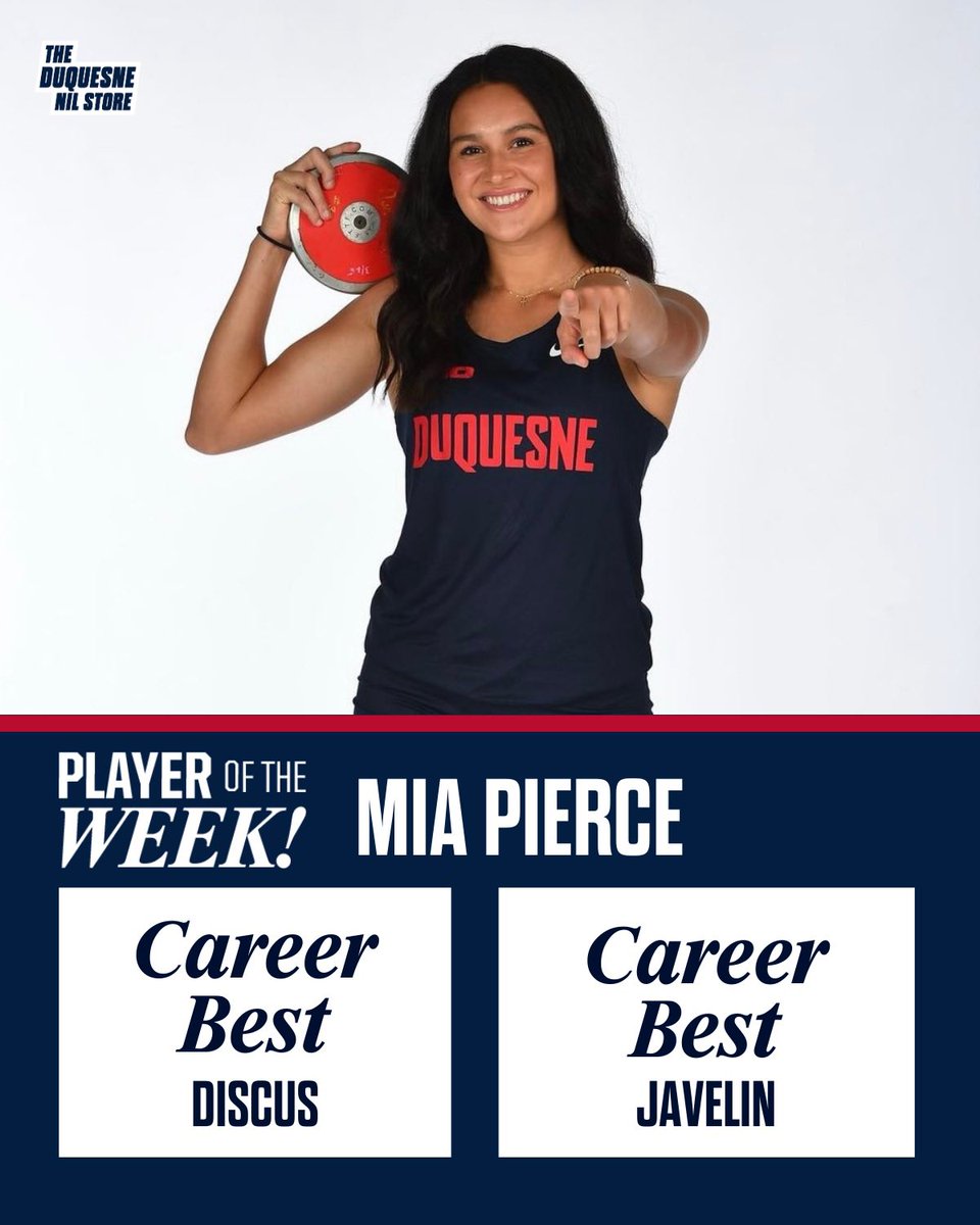 Career best weekend for @miapierce04 🔥

Shop her merch at the link ⬇️ 

nil.store/collections/du…

#NIL #NILStore #DuquesneNIL