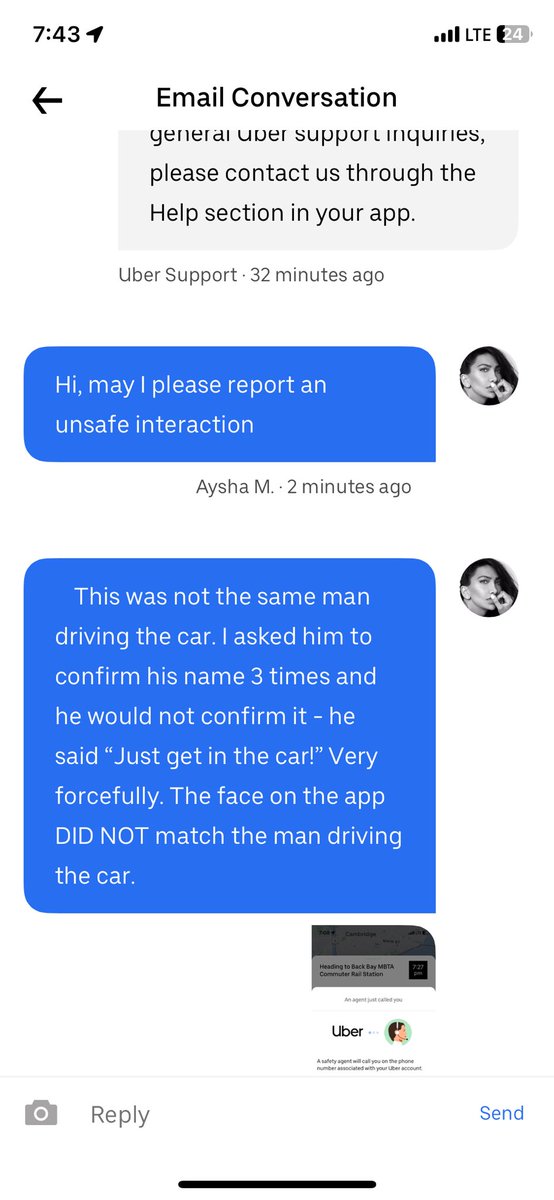 🚨‼️ LADIES PLEASE SHARE ‼️🚨 I just had an unsafe interaction with an @Uber driver: he refused to confirm his name for me 3x to verify my ride and very forcefully insisted to “Just get in the car if you want a ride!” I just slammed the door and said “Absolutely not!” He did…