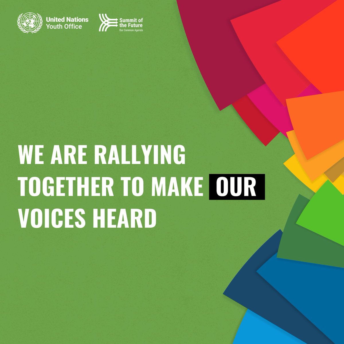 📣 Calling all youth! We want to hear from you - speak up and let your voice be heard . Sign the open letter and #ActNow for #OurCommonFuture! ➡️ bit.ly/LetYouthLead -- with @UNYouthAffairs