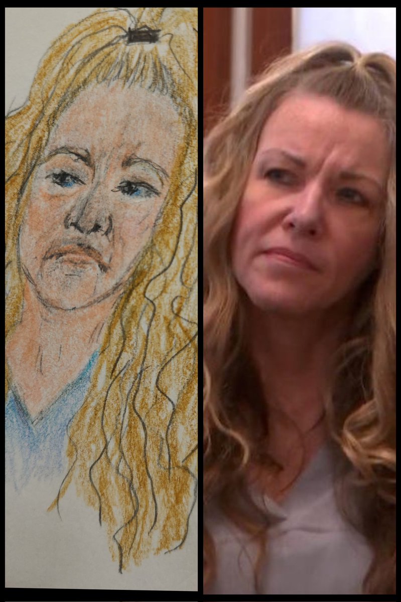 I don't always do courtroom sketches of murderous cunts...but when I do...they're fairly accurate. #LoriVallow