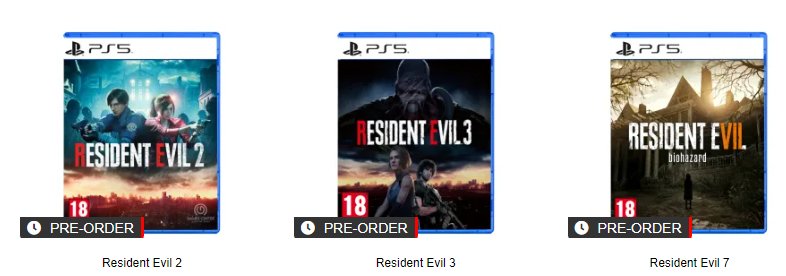 ResiEvilCentral's tweet photo. It looks like Resident Evil 2, 3 and 7 will be getting a native PS5 Physical Release with a tentative release date for 31st July (probably placeholder date).

So what do you think? Are you going to pick them up?

Check out the listing down below ⬇️ 

Thanks @pl_evil for the info. https://t.co/CgcLU7mX9j