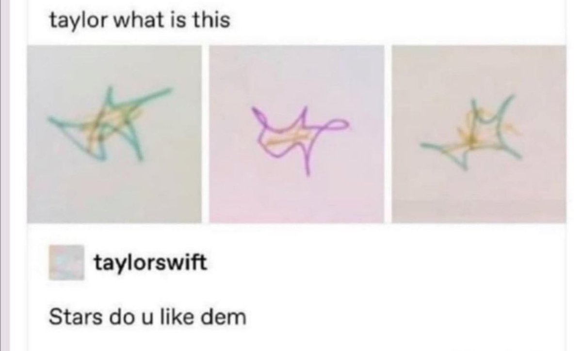 we all know taylor didn’t draw the stars
