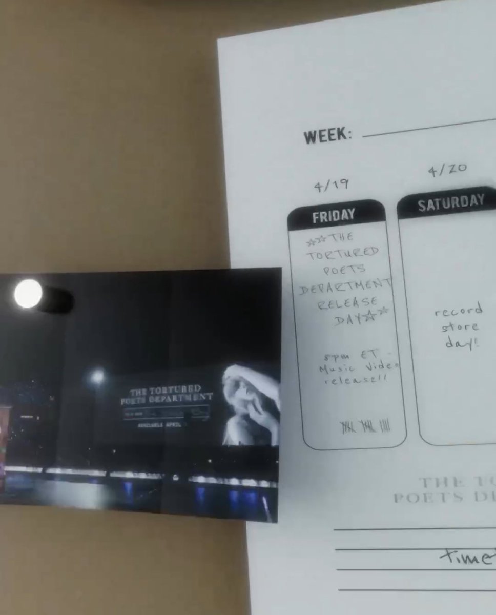 concertleaks's tweet photo. Record Store Day is marked on the calendar in Taylor Swift’s newest post! https://t.co/P3kOhQiSsF