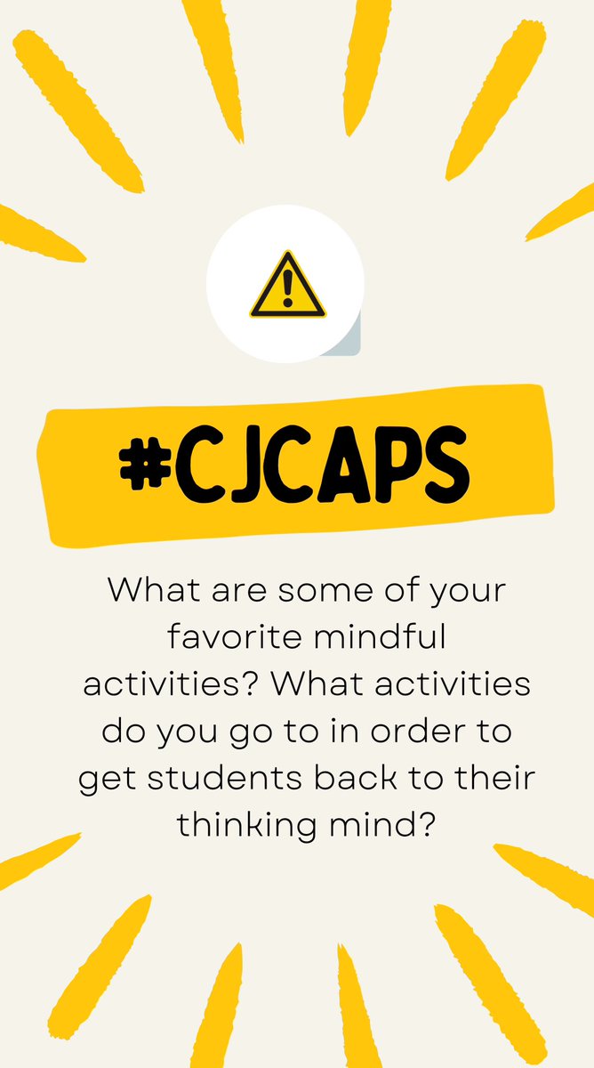 CJLuckeyDope's tweet photo. Q3) #CAPSCJ - Thank you for your responses so far! HERE IS THE NEXT QUESTION GUYS! #Mindfulness #SEL https://t.co/PFJLZGDyME