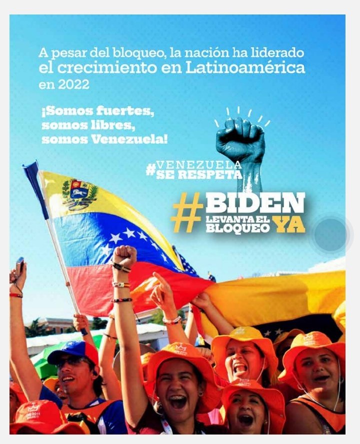 Gringos: acaso uds piensan que nos quedaremos mirando mientras nos agreden? Con bloqueo o sin él, la #Venezuela resiliente se fortalece y sale adelante

#BidenLevantaElBloqueoYa
#QueLoSepaElMundo
#VamosPaLanteMaduro