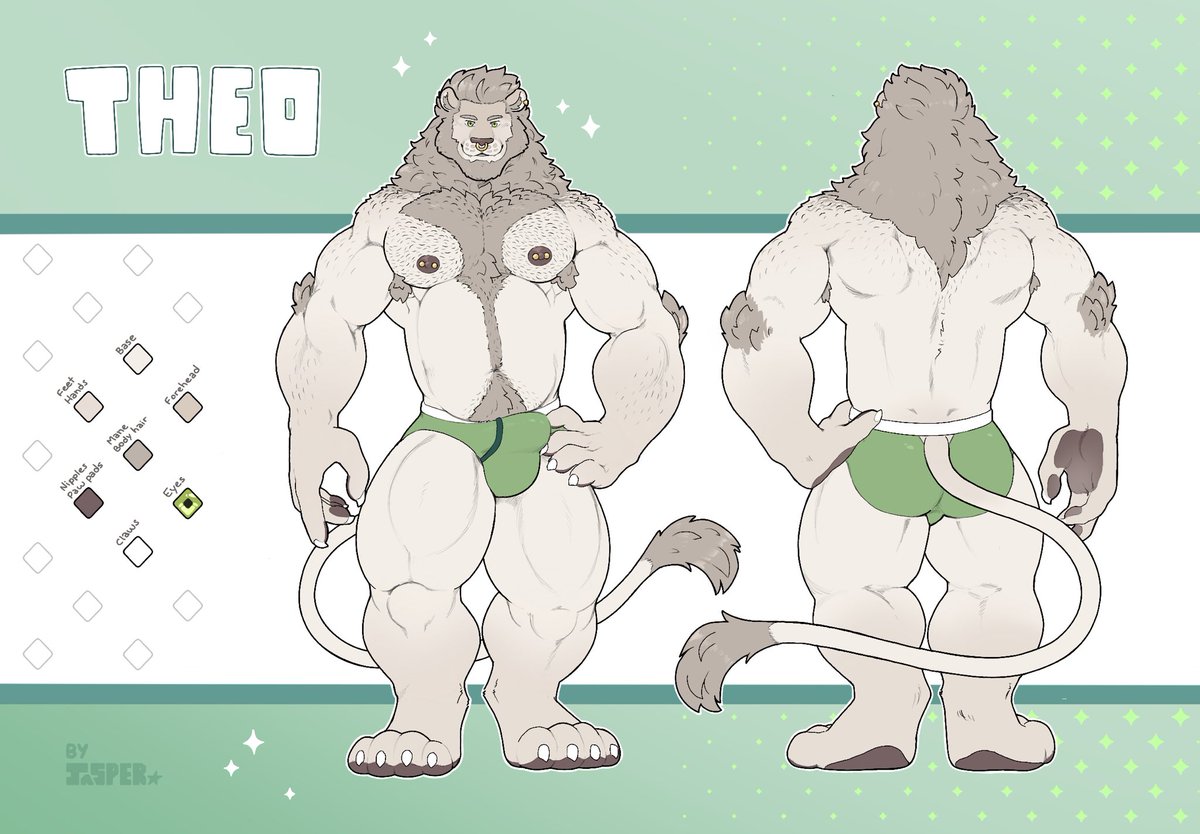 Beware the handsome lion! ✨ ref sheet comm for @TheLeoTheo ~