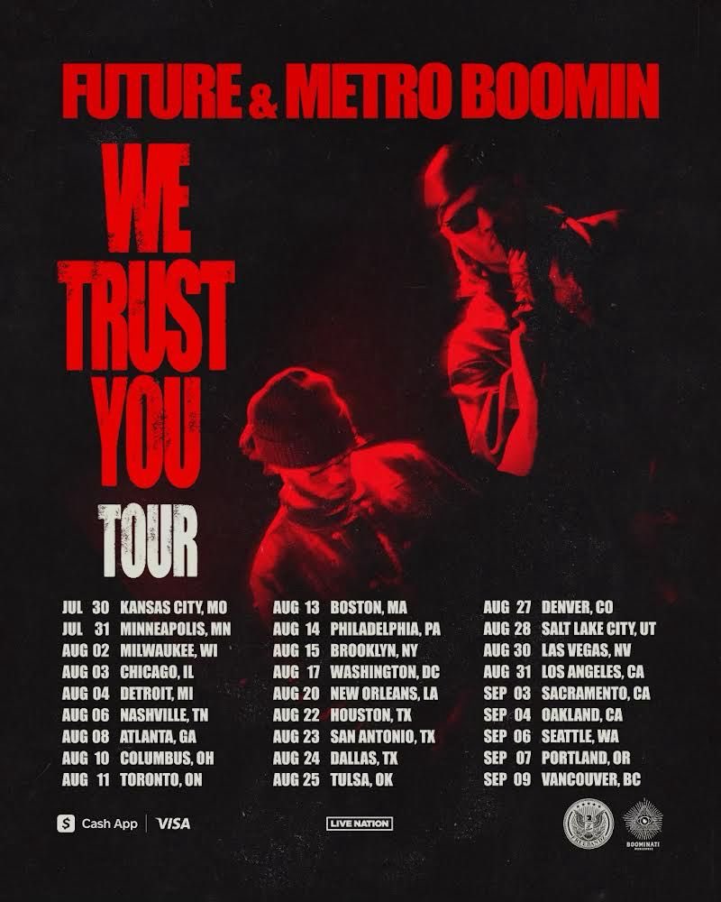 As I'm sure y'all know Future & Metro Boomin just announced the #WeTrustYouTour 🫨 Presale starting TOMORROW exclusively with your @cashapp card! 👀 #partner Game is game🤷🏾‍♂️