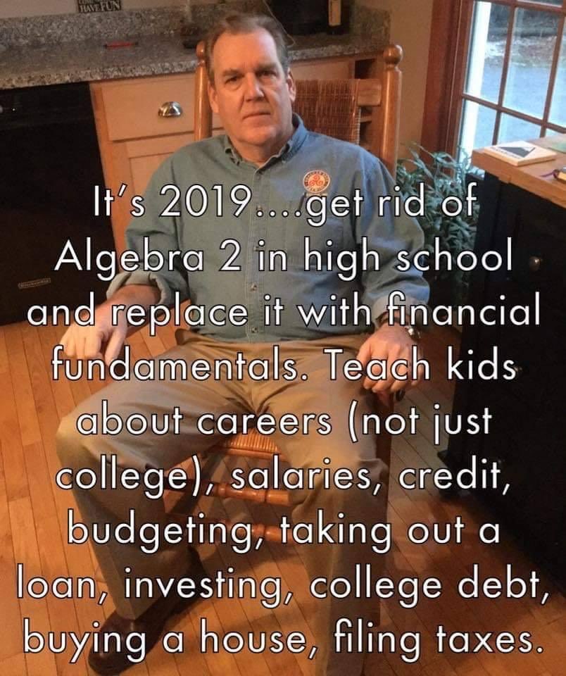 the funniest thing about these boomer memes is that most schools offer and even require these classes, high schoolers just don’t give a fuck i didn’t remember shit about any of the life skills i learned in that class