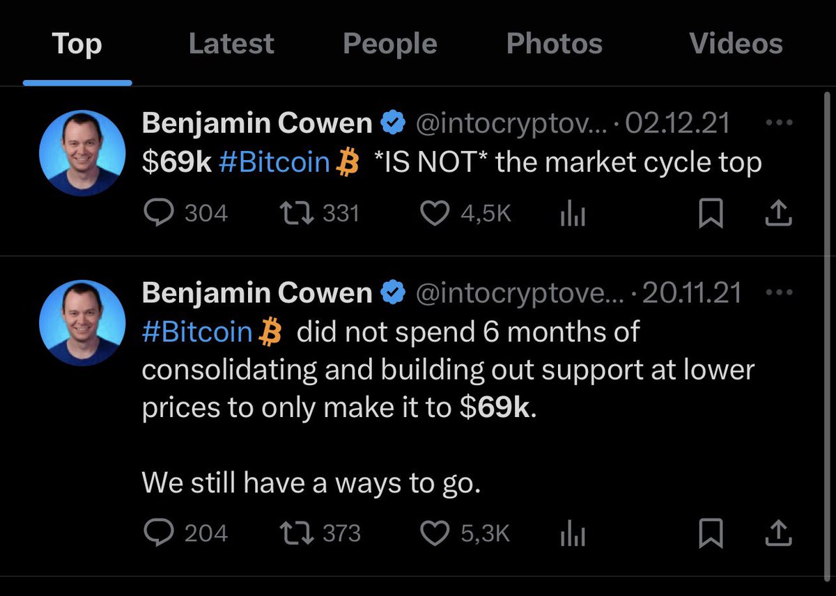 CrashiusClay69's tweet photo. @benjamincowen So if you want to cherry pick points in the chart outside of the present ETH/BTC pair

I was selling the absolute top to you in 2021 ser 😹🫵

Keep doing ur thing man

Im gonna use u as exit liquidity this cycle again 🤝 https://t.co/TcVc3EejU6