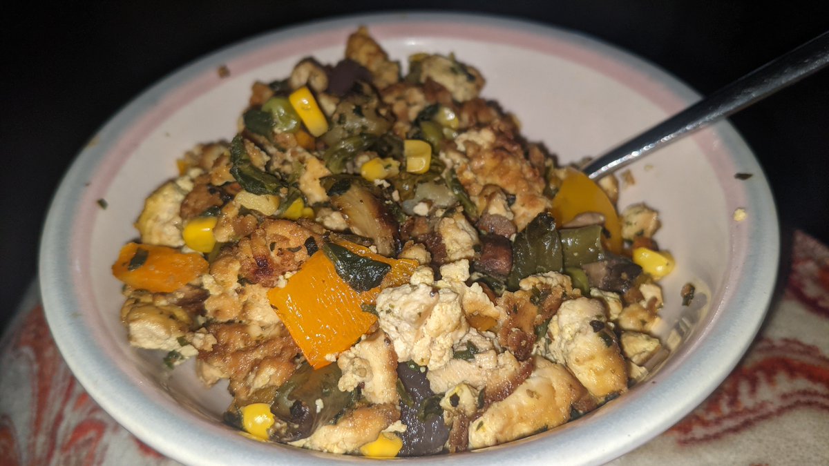 I made #TofuScramble today 🙌😁😋🤤 #KatsVeganGrub #veganfood #healthychoices #yummy