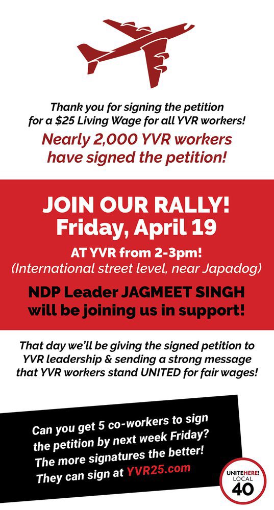 YVR… Show your support!!